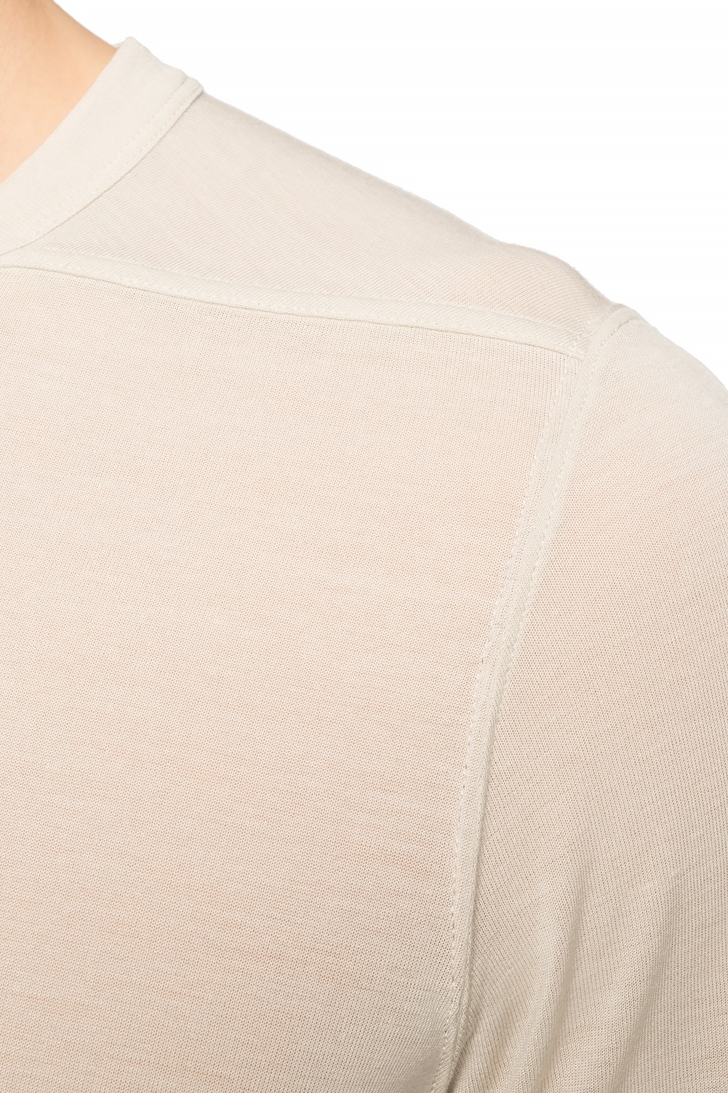 Rick Owens T-shirt with decorative topstitching